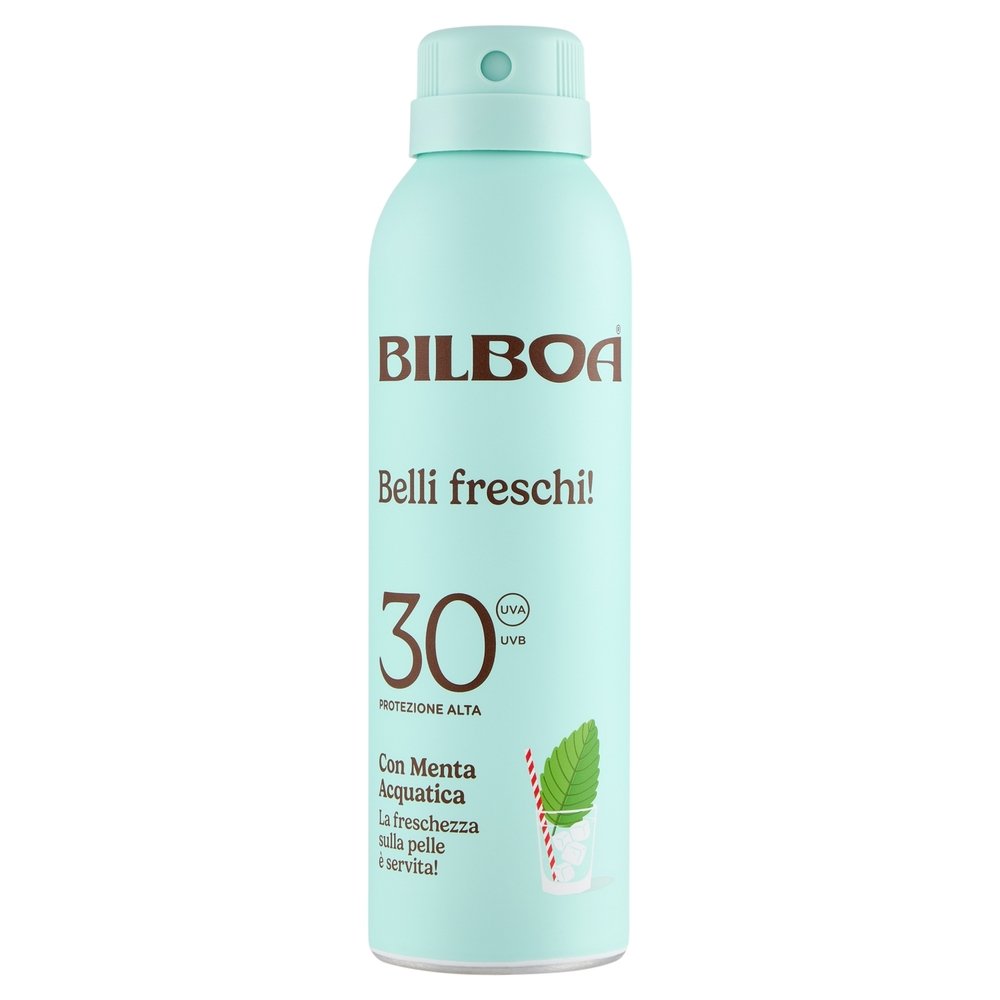Bilboa Belli freschi! 30 Protezione Alta con Menta Acquatica 150 ml